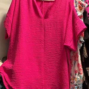 Zenana Outfitters Fuchsia Blouse